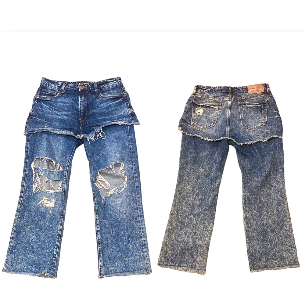 Zara distressed jeans